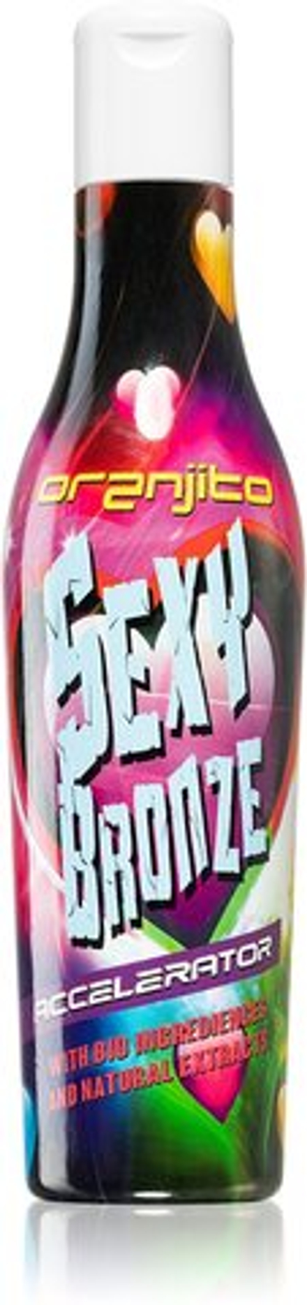 Oranjito Sexy Bronze Accelerator - лосьон для загара в солярии с биокомпонентами и ускорителем загара унисекс /   200  ml  / GTIN 8594040048532