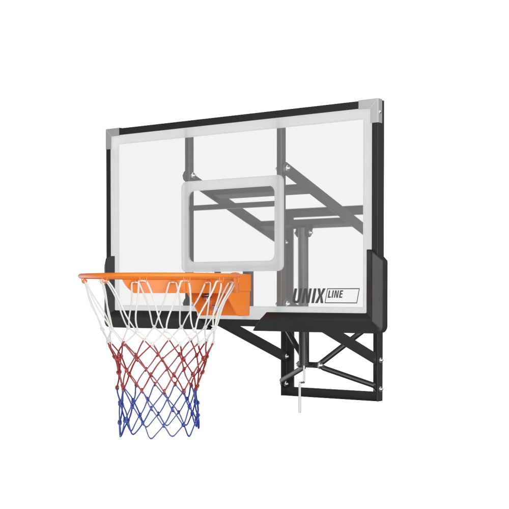 Баскетбольный щит регулируемый UNIX Line B-Backboard-PC 50&quot;x32&quot; R45
