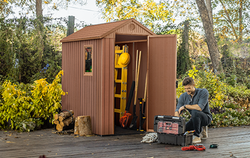 Пластиковый сарай Keter Darwin 4x6 brown