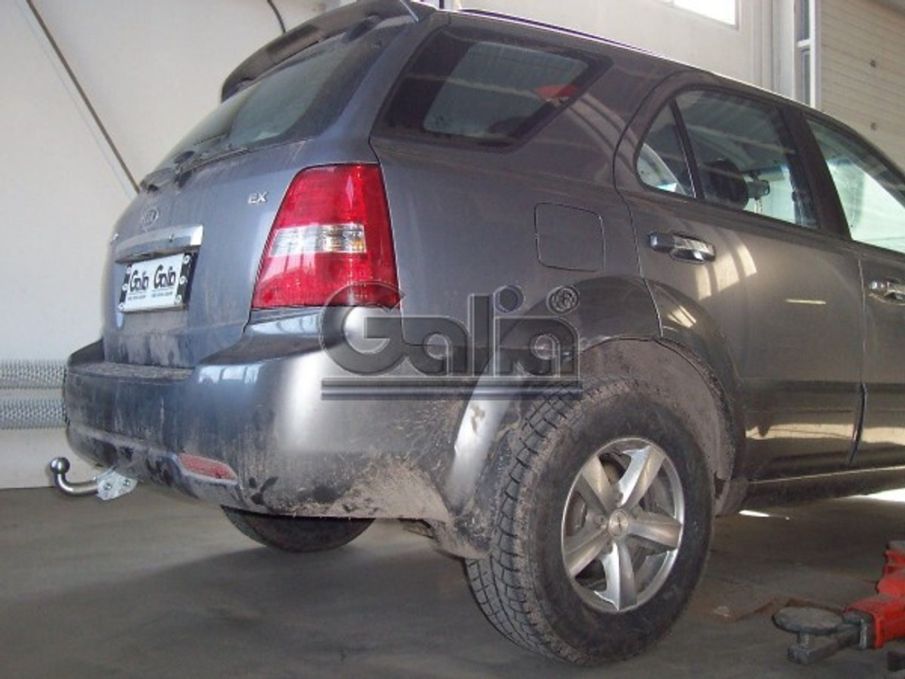 Фаркоп оцинкованный Galia K028A для Kia Sorento 2002-2009(паспорт и сертификат в комплекте)(без электрики)