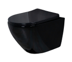 Унитаз подвесной Gid Tr2198-18 62204Y черная глянцевая 49x36x35.5