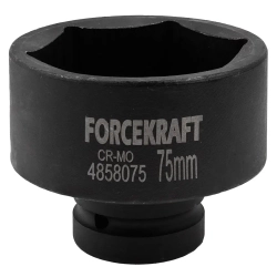 Головка ударная 1'', 75мм (6гр.) FORCEKRAFT FK-4858075