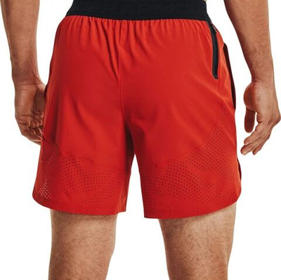 Мужские шорты теннисные Under Armour Men's UA Stretch Woven Shorts - radiant red/metallic solder