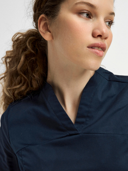 Топ медицинский женский Ньюлук, нэви хлопок