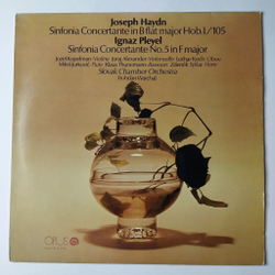 Винтажная виниловая пластинка LP J. Haydn Й. Гайдн , Ignaz Pleyel Slovak Chamber Orchestra, Bohdan Warchal Haydn, Pleyel (Чехословакия 1982)