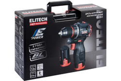 Дрель-шуруповерт аккум Б/Щ CD 12L2 (E2201.038.01) ELITECH HD 12В,2 АКБ х2.0Ач,Li-ion,E-Power,БЗП-10мм 40Нм