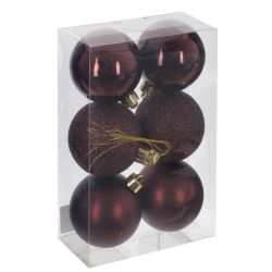 GAEM Набор из 6шт Украшение новогоднее "Шар", D 6 см, L17,5 W6 H11,5 см