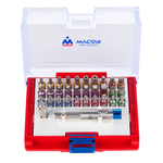 Набор вставок (бит) 1/4&quot;, TORX, HEX, Pozidriv, Phillips, Slotted, 32 предмета МАСТАК 058-10032C