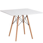 Стол LA ALTA EAMES DSW 90*90 белый