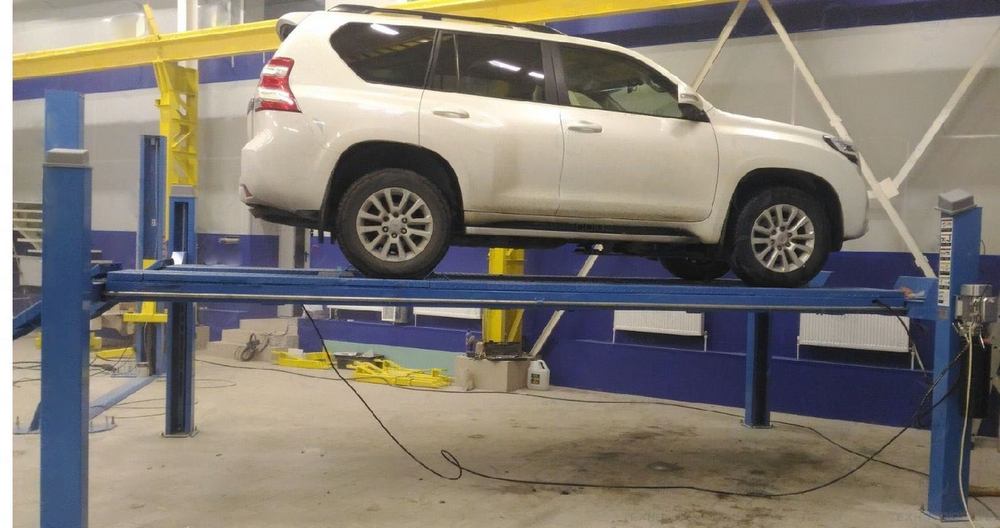 Четырехстоечный электрогидравлический подъемник T55i-4DL