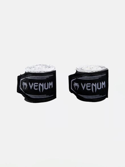 Бинты боксерские Venum Bats Black/White 4m