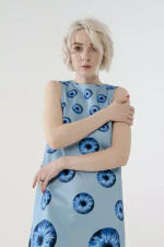 Платье из хлопка с принтом PEOPLE