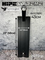 Дека HIPExtreme, 23*6,3" (580*160 мм), черный