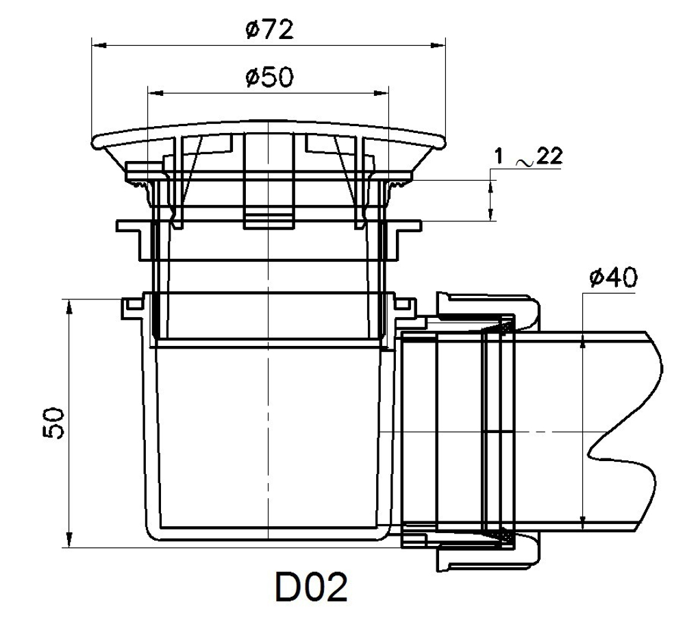 Сифон для душевых поддонов RGW Velplex QYD-02