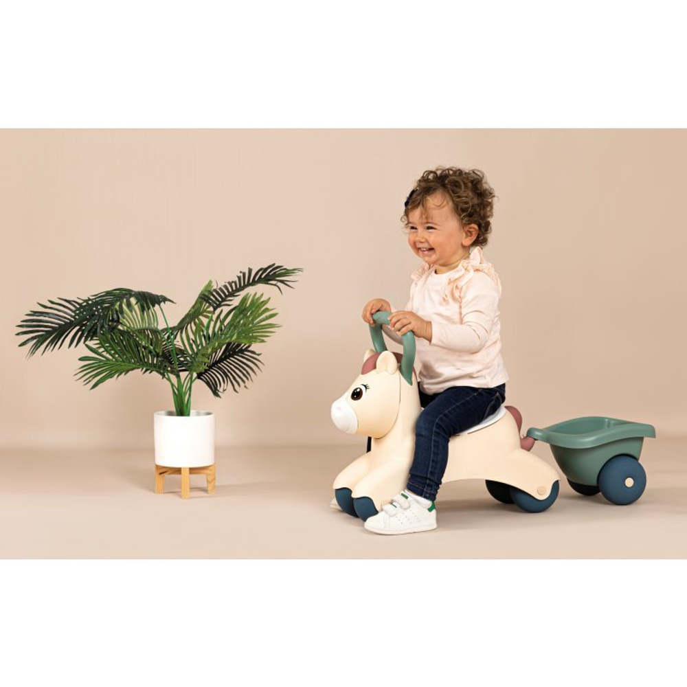 Smoby Little - First Ride Baby Pony Пони с прицепом 140502