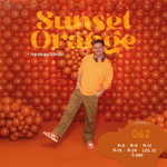 Шар 12" Оранжевый закат, Пастель / Sunset orange (062) Sp
