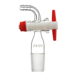 Керн 24/29 с изогнутым отводом 10 мм, 90°, с краном PTFE