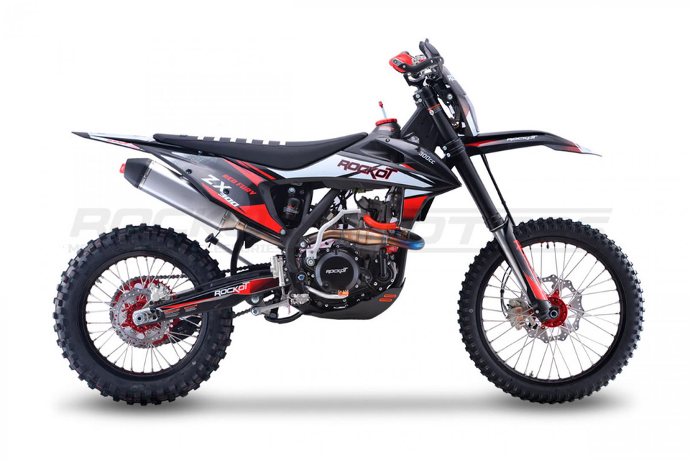 Мотоцикл эндуро ROCKOT ZX300 Red Fury (300сс, 177ММ, 21/18) Version 2022