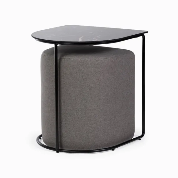 Кофейный стол с пуфом Eglens 44х42