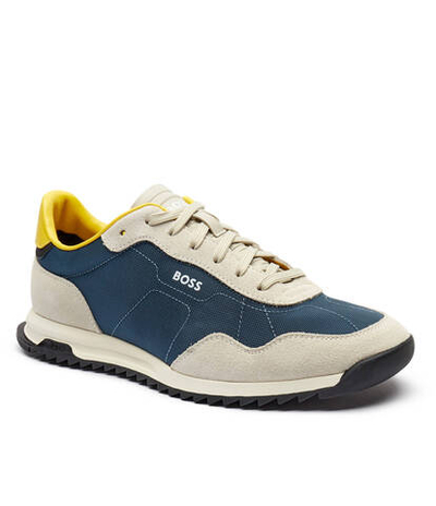 Кроссовки Zayn Lowp Sdtx BOSS BLACK - голубой(50517276)