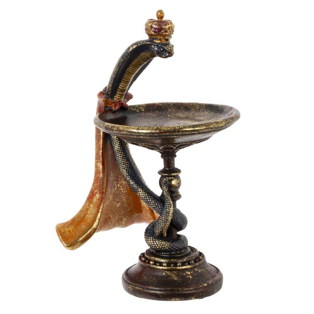 GAEM Изделие декоративное "Змея с блюдом", L16,5 W17 H29,5 см