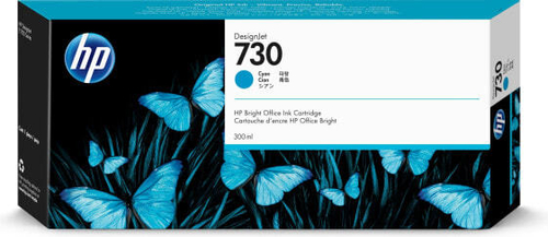 Картридж струйный голубой 1 шт HP 730 P2V68A