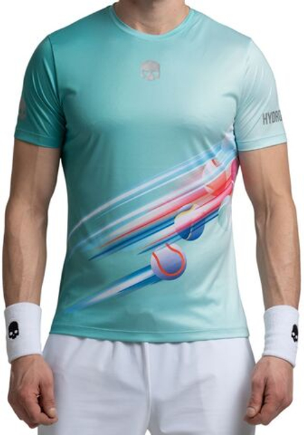 Мужская теннисная футболка Hydrogen 3D Tennis Ball Tech - зеленый