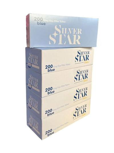 Гильзы для сигарет "Silver Star" KS Blue Super Flow 8.1/15мм 5х200 шт (Комплект)