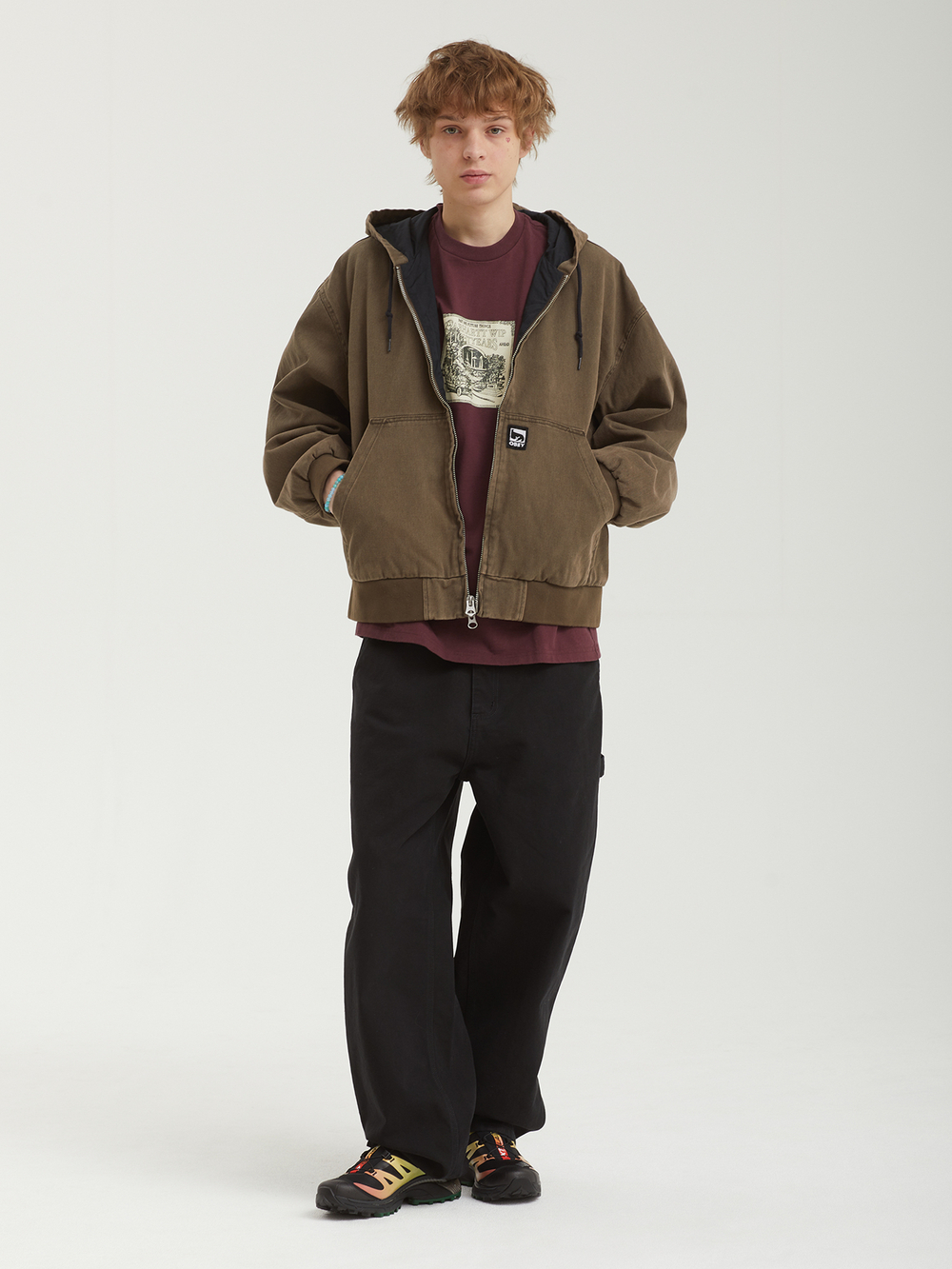 Мужская Куртка Obey Glen Zip Up