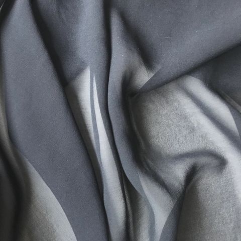 Шифон шелковый темно синий 1129