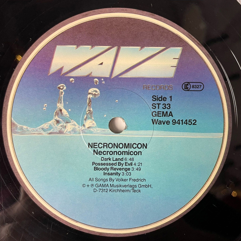 Винтажная виниловая пластинка LP Necronomicon (Germany 1986)