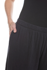 СВОБОДНЫЕ БРЮКИ ИЗ СЕРОГО ВОЛНИСТОГО ХЛОПКА