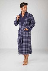 Халат  мужской облегченный 1275 синий Nusa