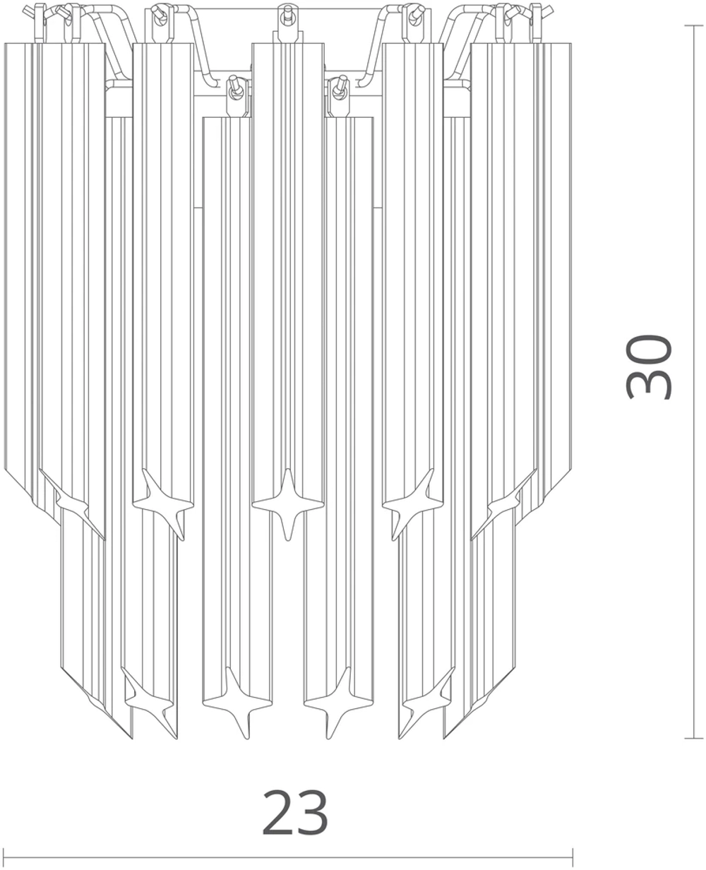 Настенный светильник Divinare FRIZZANTE 1681/01 AP-1