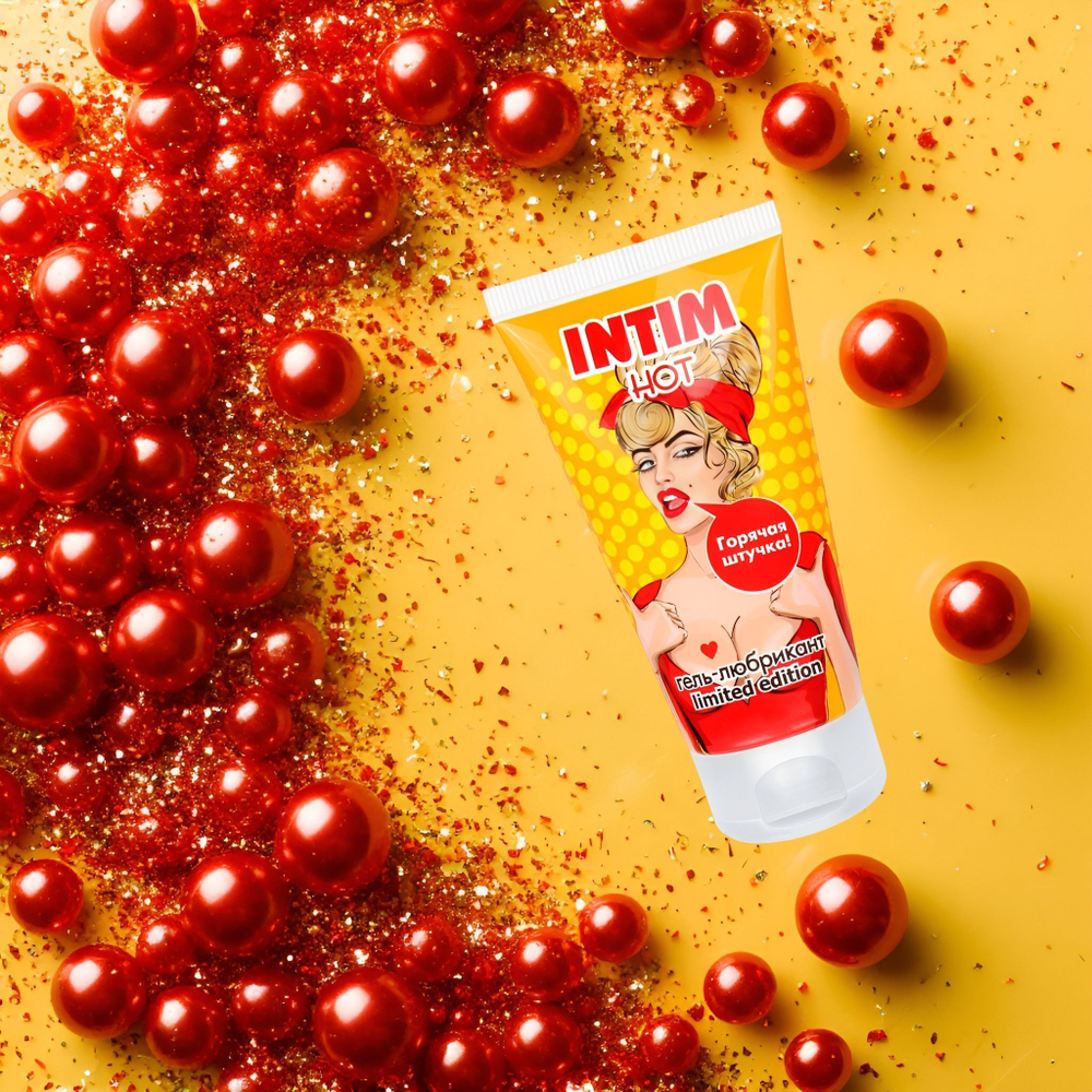 Возбуждающий гель-лубрикант INTIM HOT LIMITED EDITION - 50 гр.