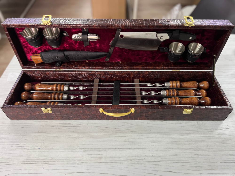 Шашлычный набор экокожа / большой