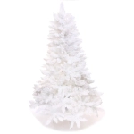 Ёлка «Звон вьюги» 150 см, ПВХ (482 веток), белый иней, Белый