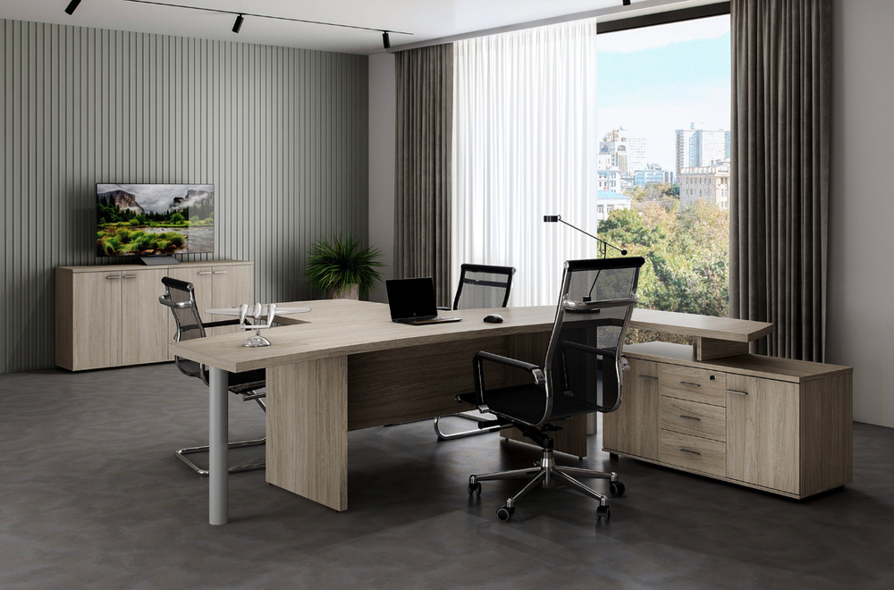 Шкаф высокий узкий со стеклом WING