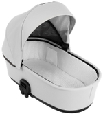 Детская коляска Roan Esso Кожа 3 в 1 с автокреслом Tutis Elo Lux EduSky Black ESSK/215/1 White/Black/руч.Тем.коричневый