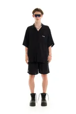 Рубашка Issaya Script WhiteLogo черная