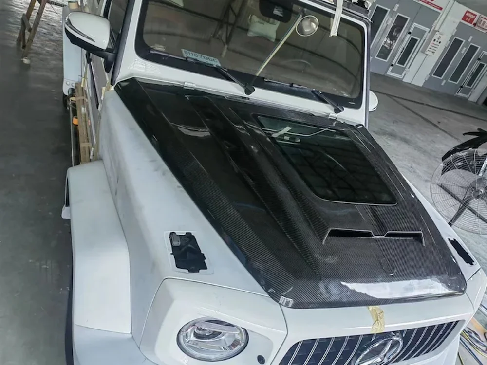 Карбоновый капот для Mercedes-Benz G-Class W464 G400 G500 G63 2018+ Мерседес Гелик гелентваген