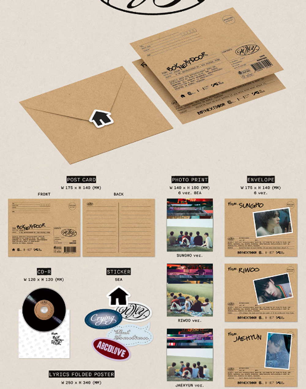 Альбом BOYNEXTDOOR - 1st EP ALBUM WHY.. (Letter ver.)