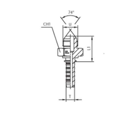 Фитинг DN 25 JIC (Ш) 1.5/8