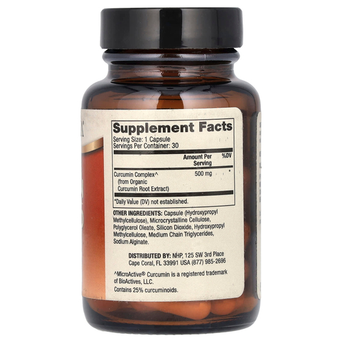 Dr. Mercola, Curcumin Advanced, улучшенный куркумин, 30 капсул (500 мг в 1 капсуле)