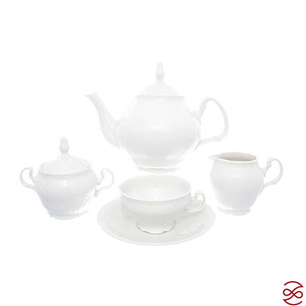 Чайный сервиз Bernadotte Недекорированный 6 персон 17 предметов ( классическая чашка)