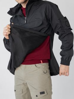 Анорак с боковым карманом Город Горький черный