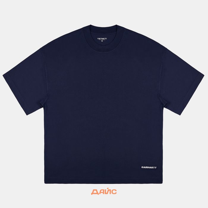 Футболка мужская Carhartt WIP Link Script артикул:I031373_blue - купить в магазине Дайс