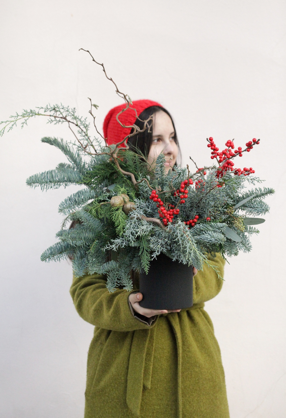 Новогодняя композиция с илексом № 10