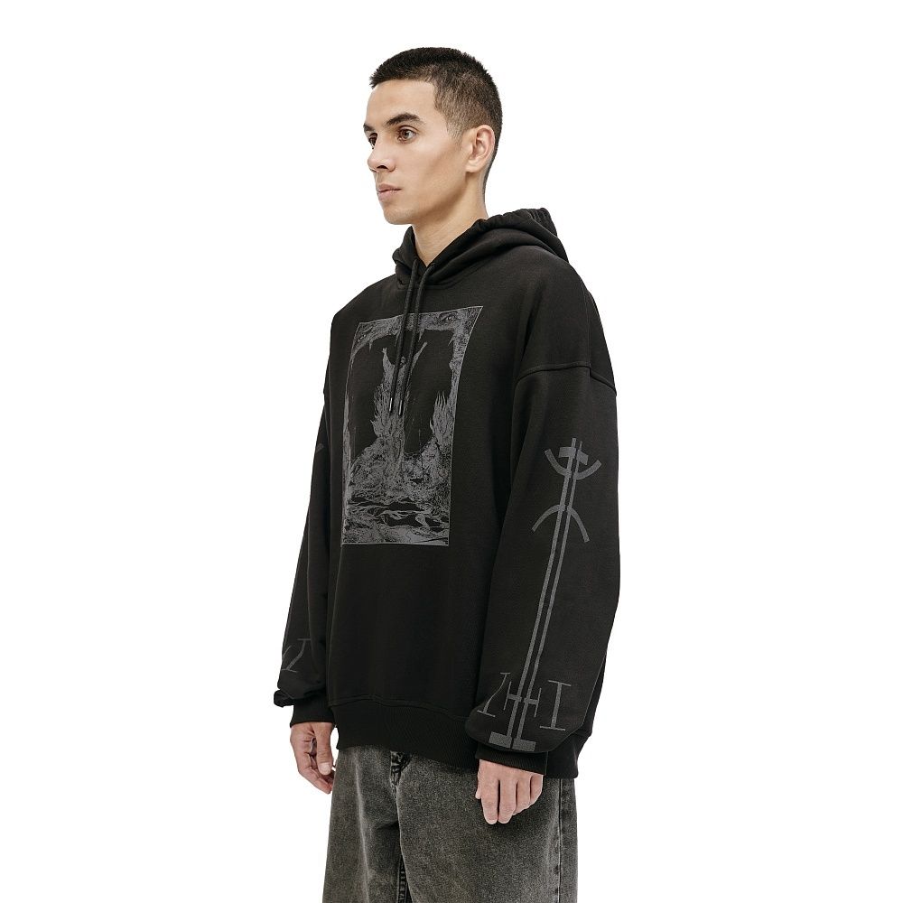 Худи Волчок Burning Death черный