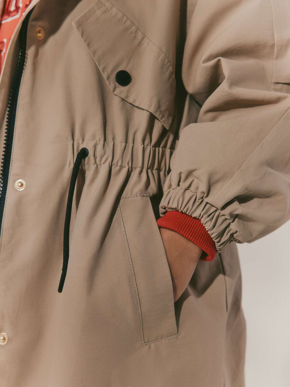 Куртка непромокаемая для девочки Next E25-197, Песочный